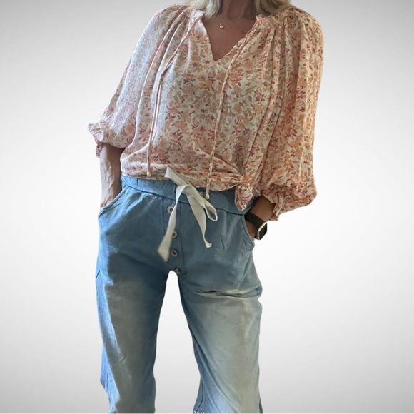 Joie Boho Floral Print Blouse S - Picture 4 of 10